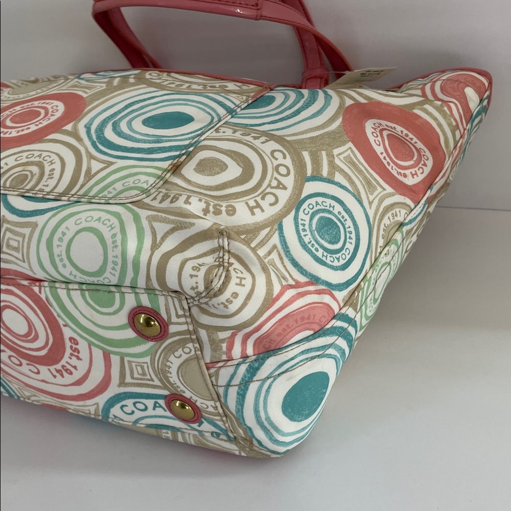 Coach Beach Collection Multicolor Tote - Picture 7 of 12